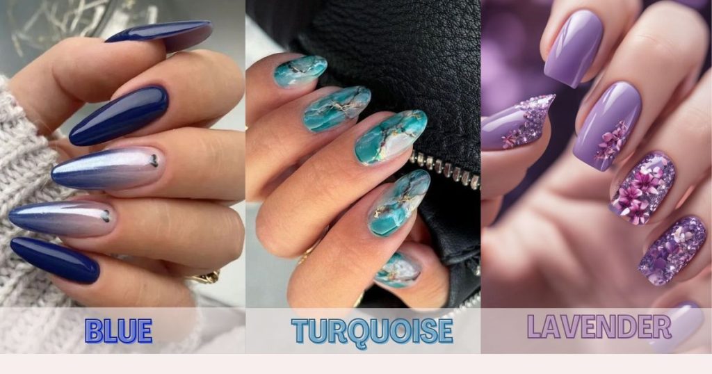 blue turquoise lavender