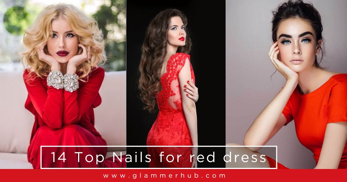 14 Top Nails for red dress