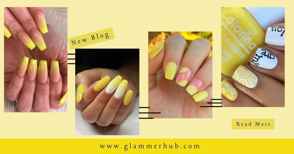 Yellow Faded French Tips Eye-Catching Yellow Nail Design