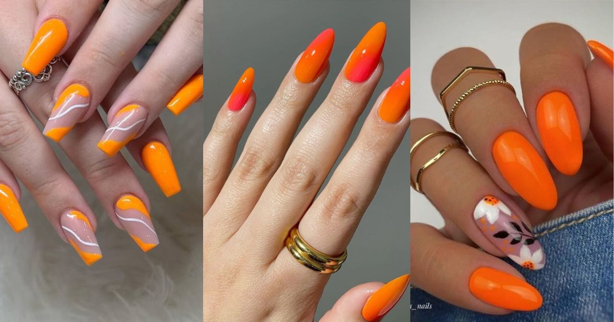 30 Stunning Orange Nail Designs to Brighten Your Day