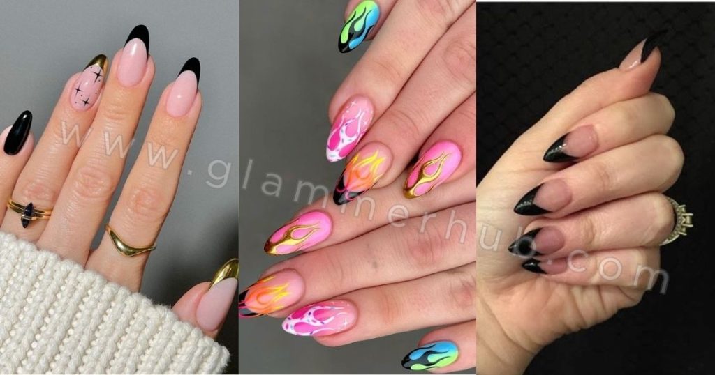 Bold and Edgy French Tip Nail Designs