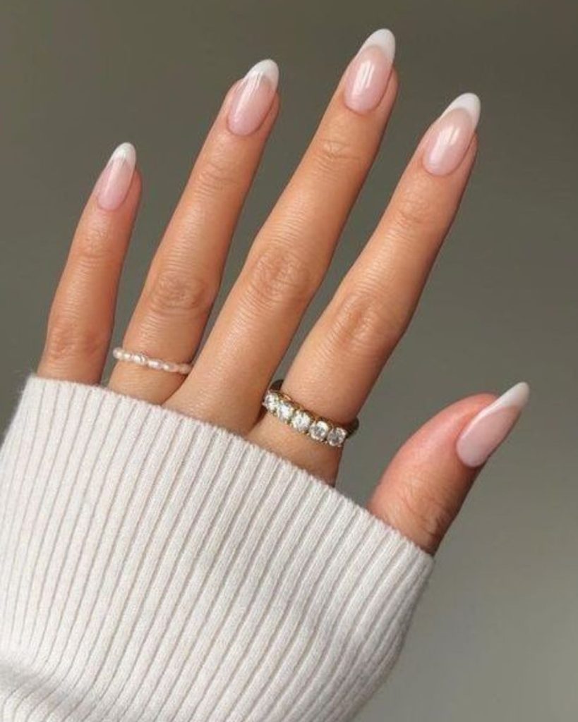 Classic French Oval Nail Designs