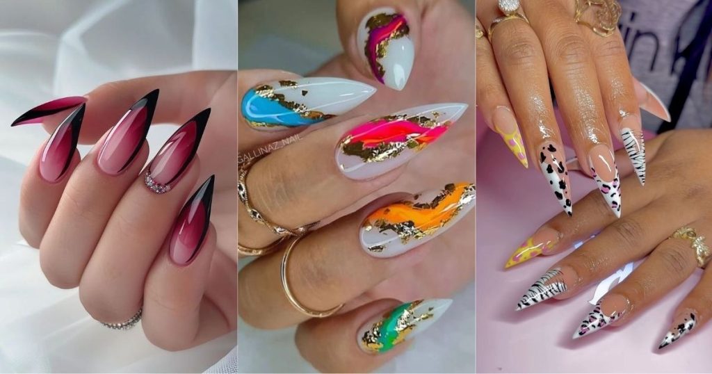 Classic and Timeless Stiletto Nail Designs