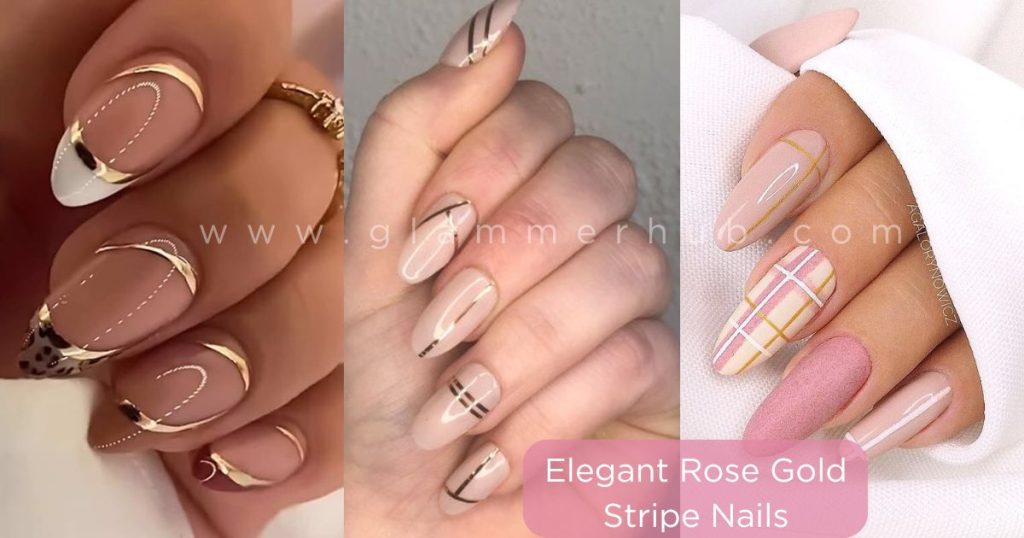 Elegant Rose Gold Stripe