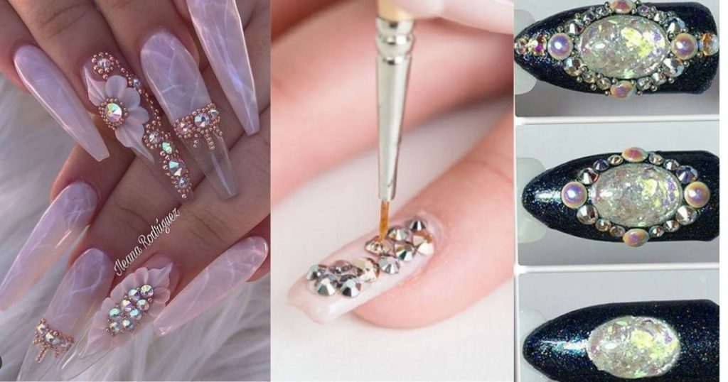 How to Apply Rhinestones to Nails