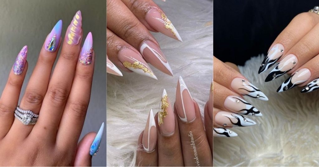 Minimalist and Chic Stiletto Nail Designs