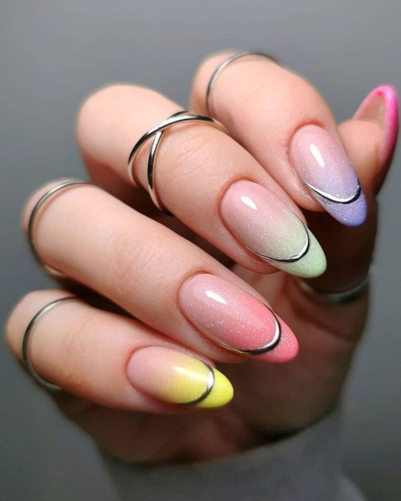  Oval Nail Designs Ombre