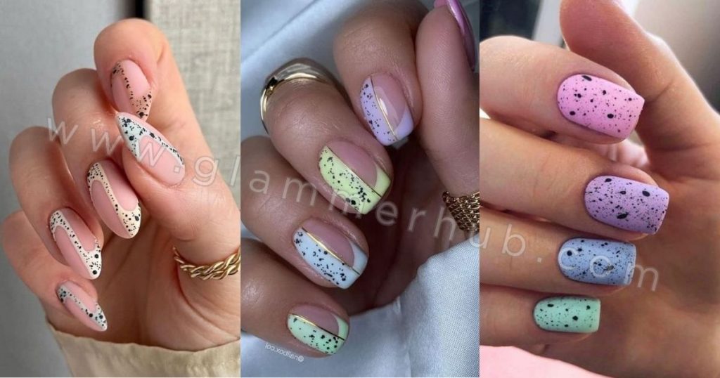 Negative Space Pastel Nail Ideas