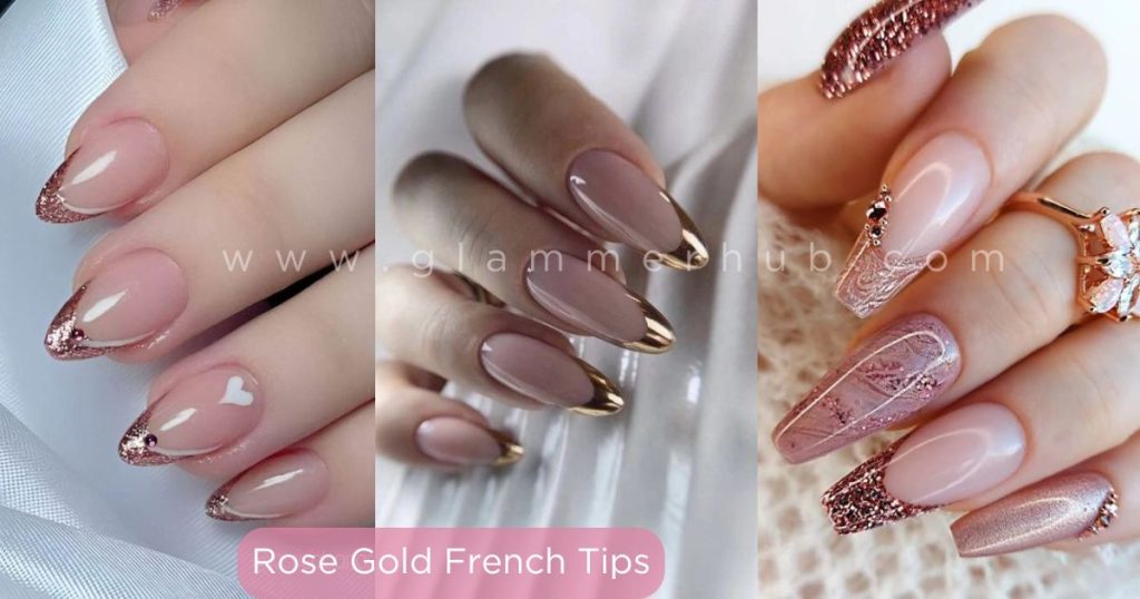 Rose Gold French Tips