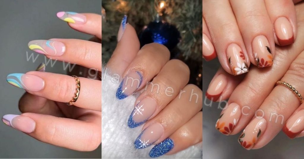 Seasonal French Tip Nail Designs