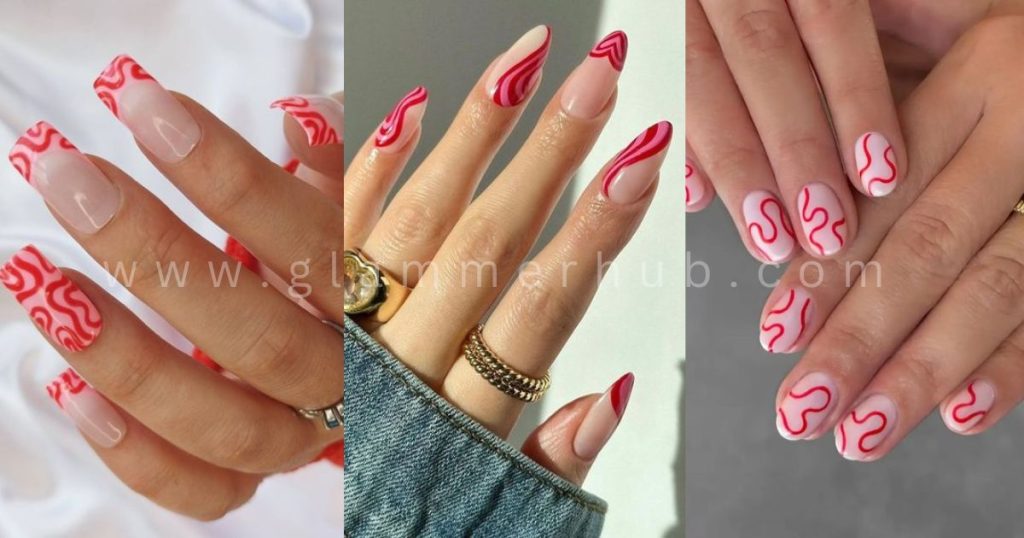 Shades of Red Nail Designs