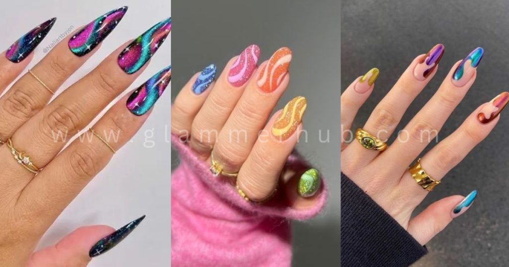 Shimmer Nail Designs