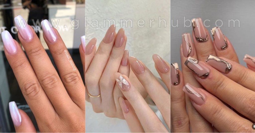 Trendy Techniques nude nail designs