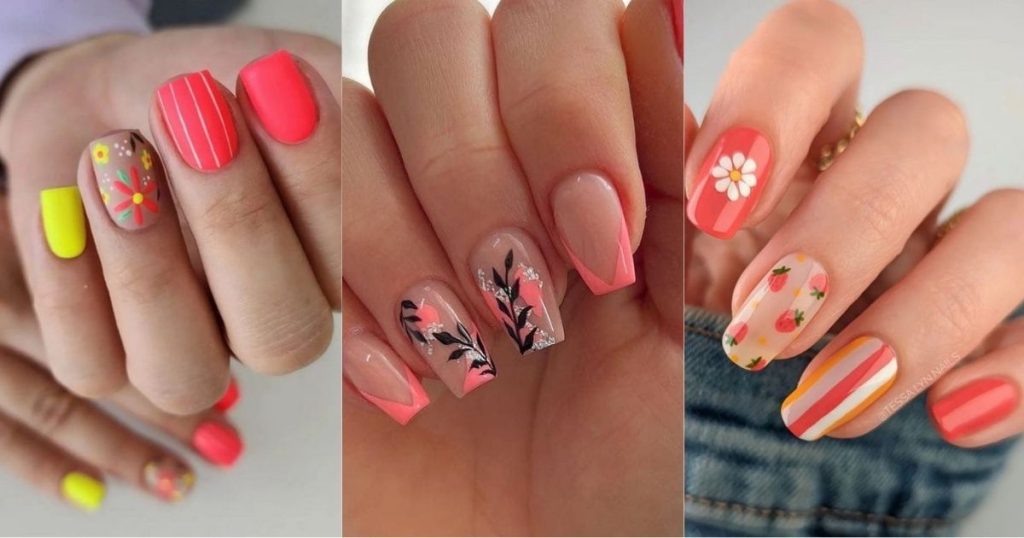 Unique Coral Nail Ideas