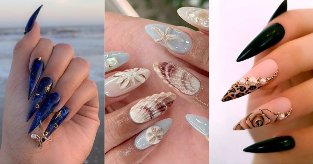 Unique and Unconventional Stiletto Nail Designs