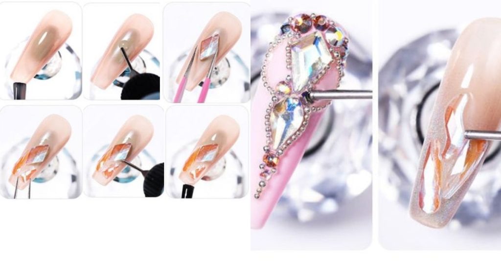 Where to Place Rhinestones on Your Nails