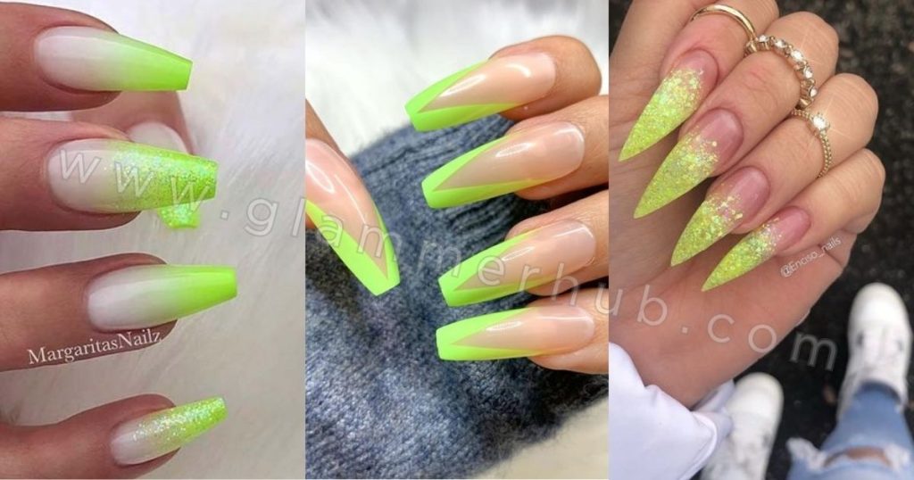 Lime Green nails