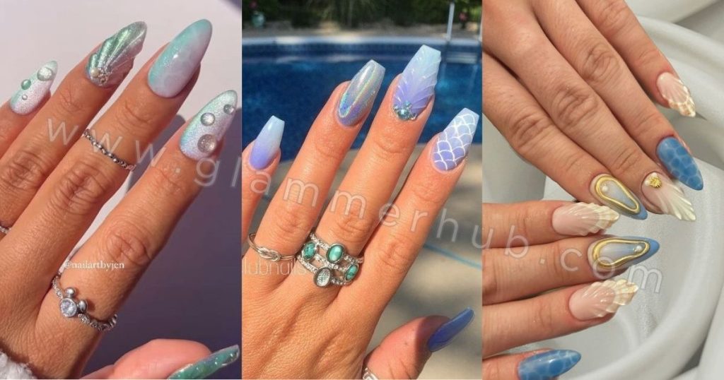 14 Mesmerizing Mermaid Nail Art Designs for a Magical Manicure