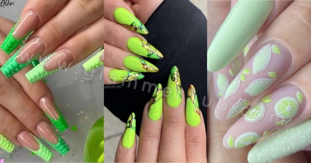 Lime Nails Art