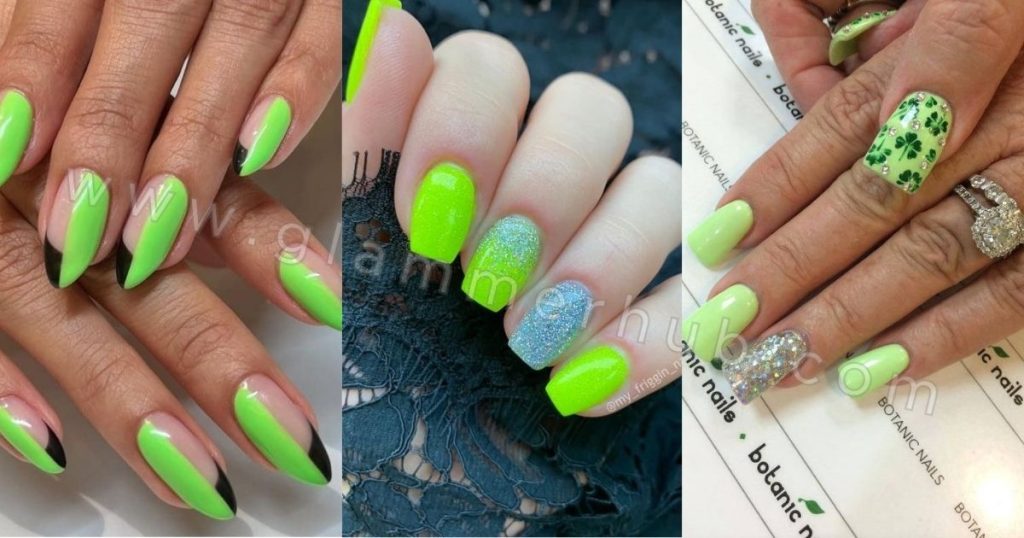 Green Lime Nails ideas