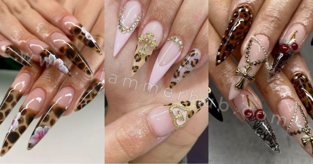 Stiletto Nails For Cheetah Print Nails