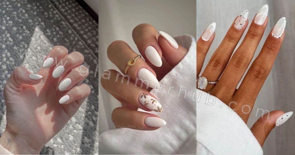 White Matte Nail Inspo