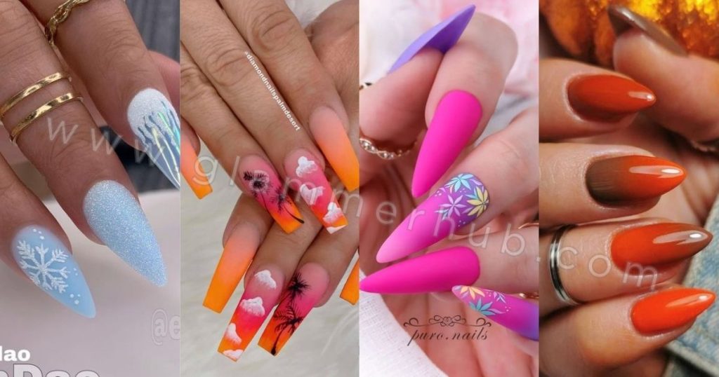 Seasonal Ombre Nail Ideas