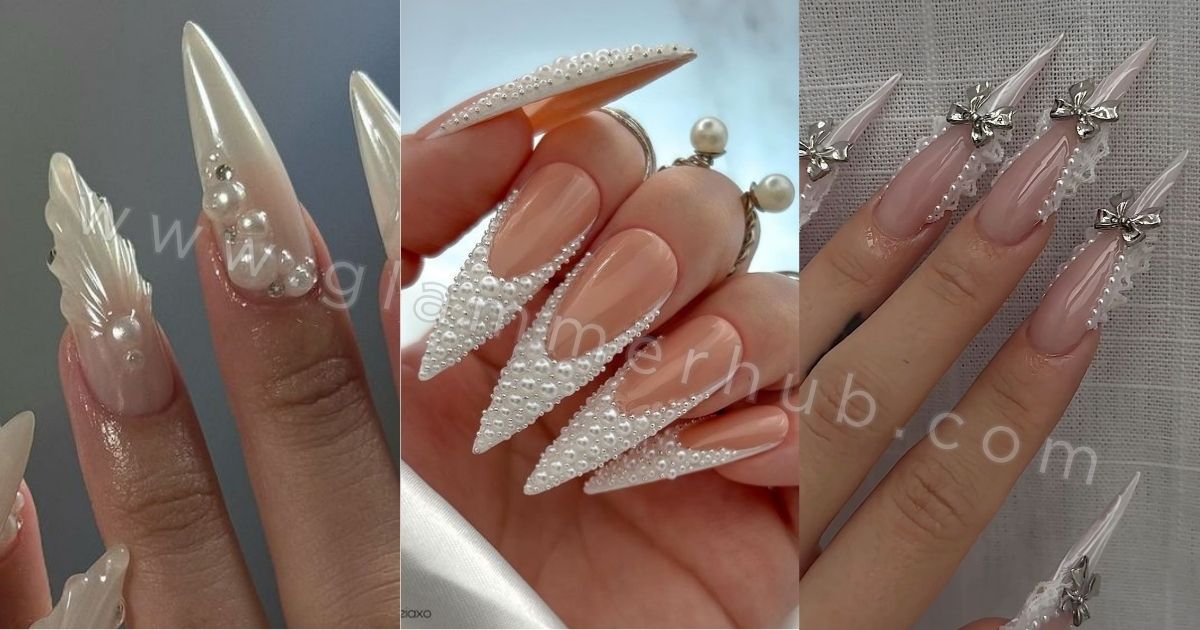 18 Gorgeous Pearl Nails Designs for a Glamorous Look